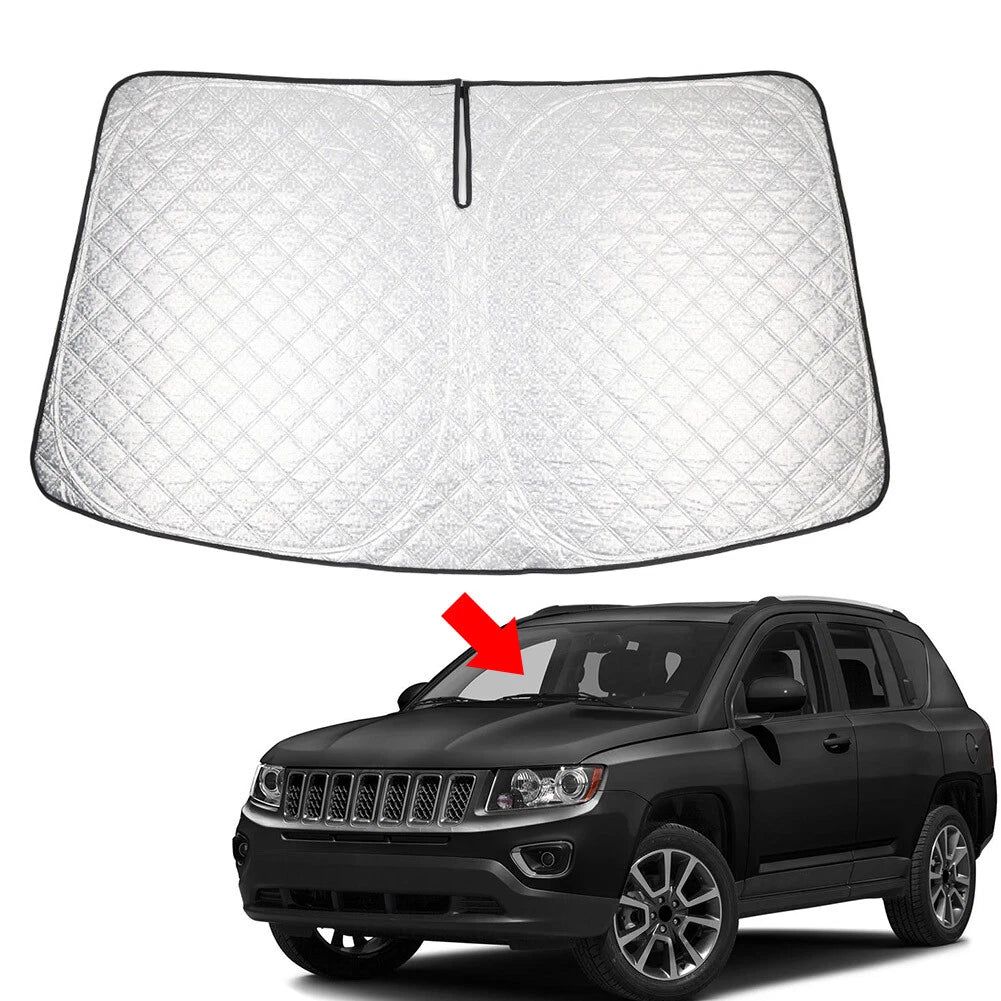 Foldable Windshield Sun Shade for Jeep Compass (2007–2017)