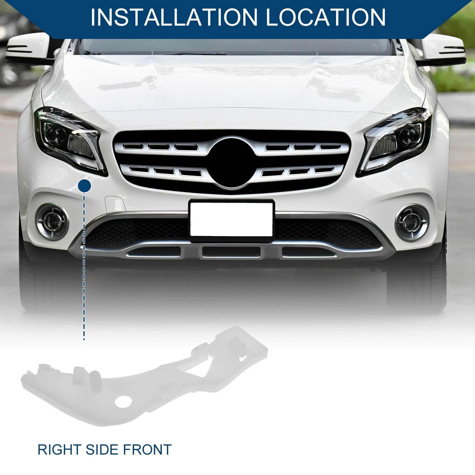 1pc Right Front Bumper Support Bracket No.GJ6A50E11C for Mazda 6 (2003–2008)