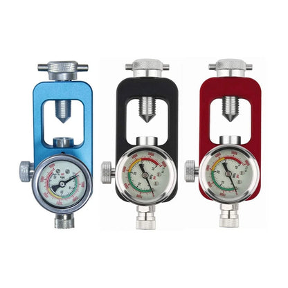 DIN Compatible Air Inflator Adapter with 6000 psi Pressure Gauge