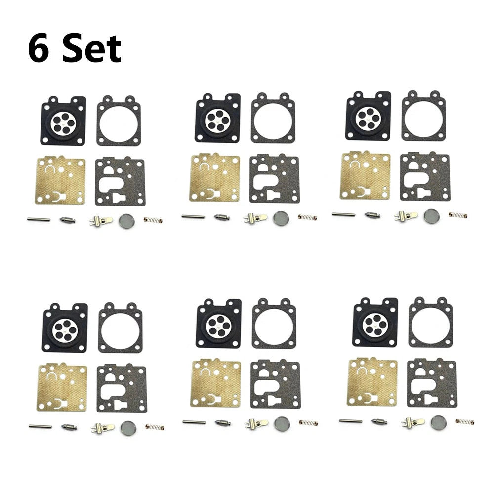 Set of 6 Carburetor Repair Kits for ECHO SRM-2620 SRM-3020 (Walbro K1-WYG)