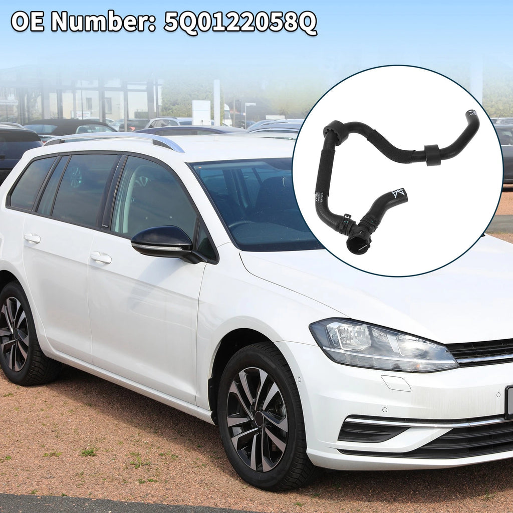 Radiator Hose Coolant Pipe for Volkswagen Golf Alltrack 1.8L (2017–2019) Rubber