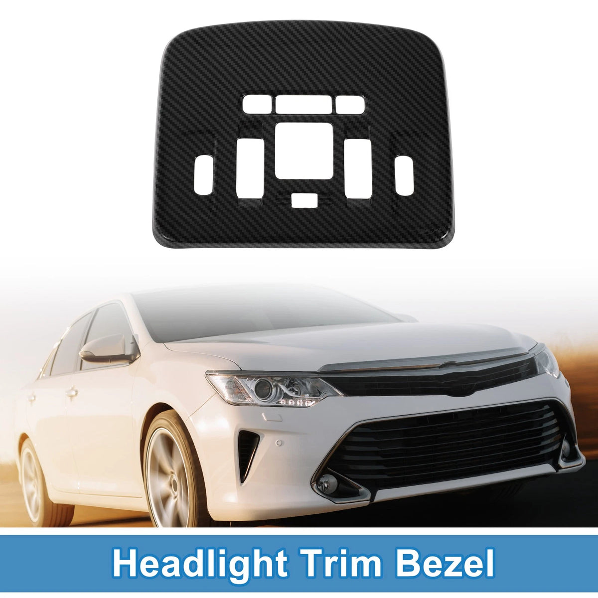 1 Pc Headlight Trim Bezel for Toyota Camry (2018–2020) ABS