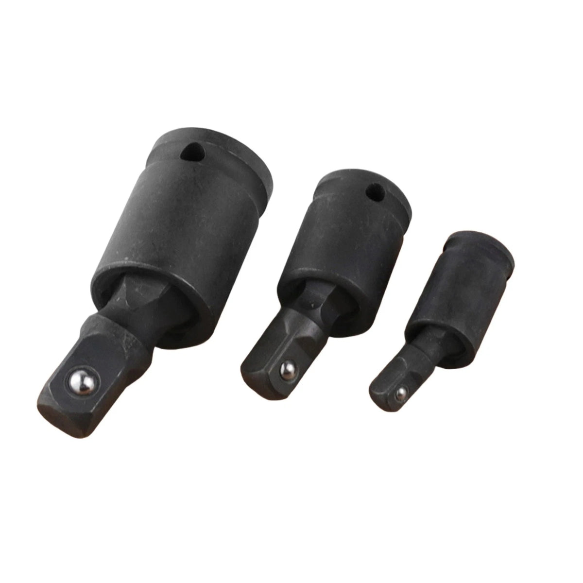 Set of 3 Chrome Molybdenum Impact Universal Joint Socket 1/4" 3/8" 1/2" Drive