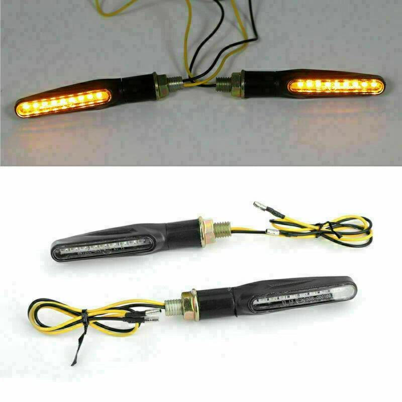 M10 Turn Signal Flush Mount Lights for Yamaha Honda Suzuki Kawasaki Ducati (T9)
