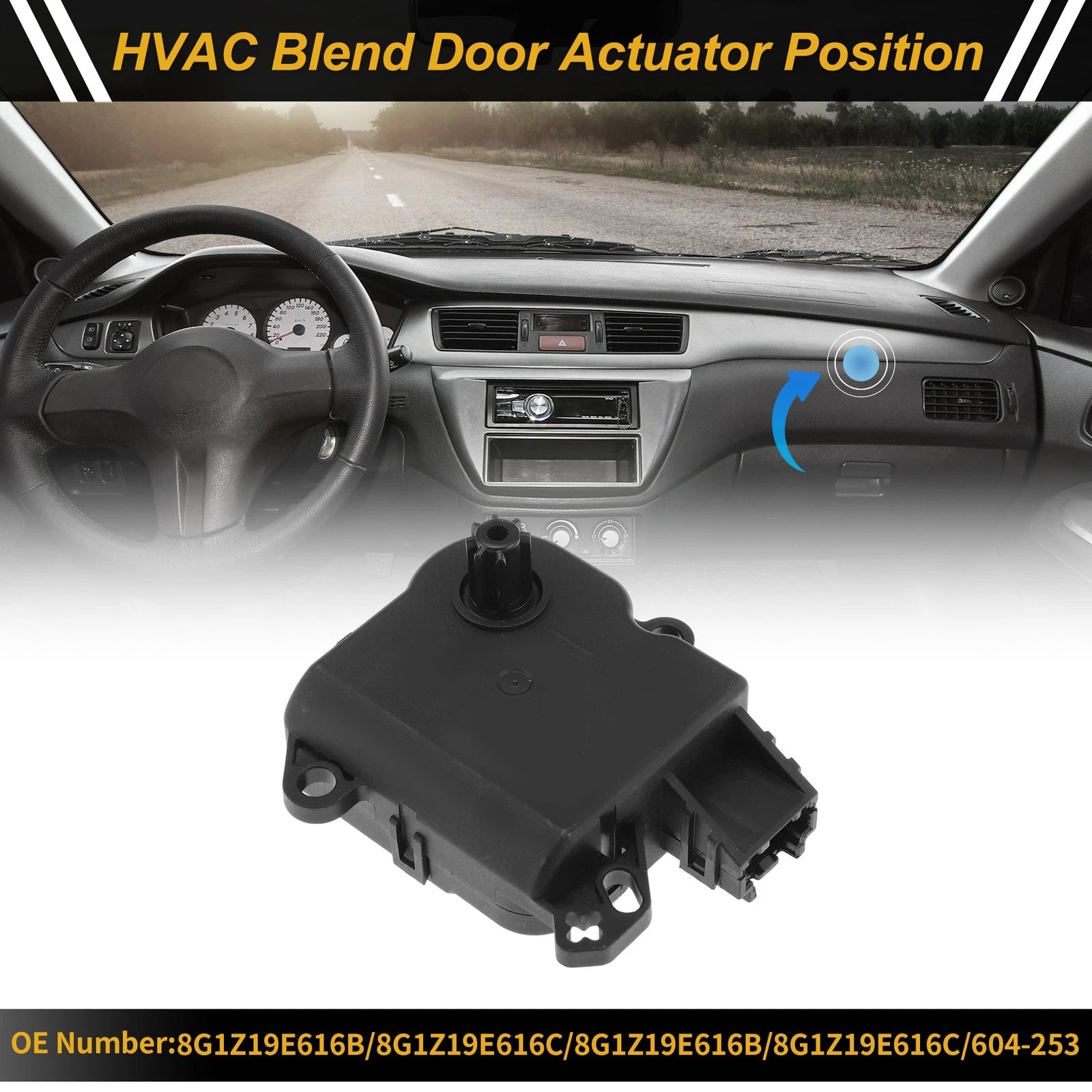 HVAC Heater Blend Door Actuator Replacement for Ford Flex (2009–2010)