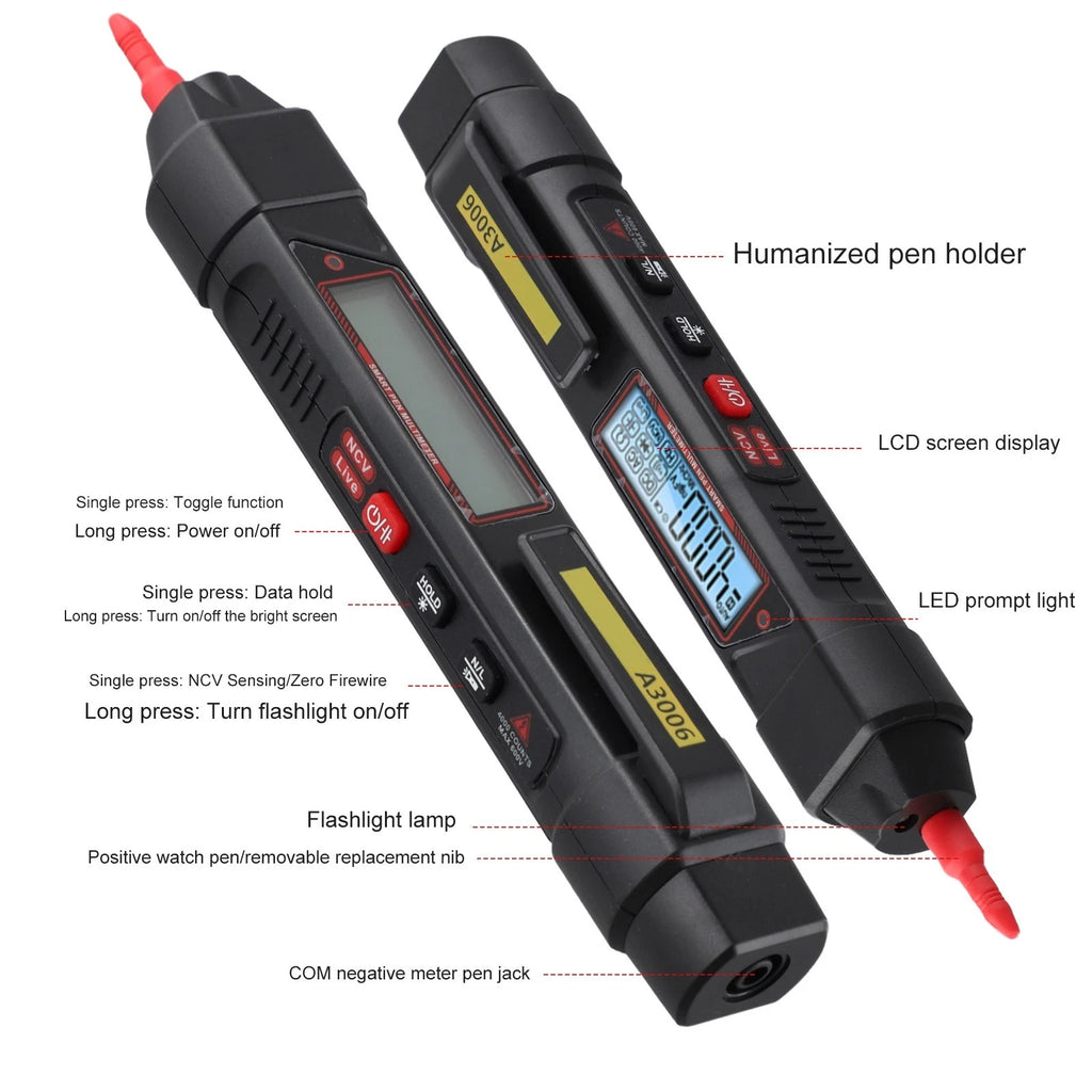 Multifunction Pen for Easy Diode Testing and Live Wire Identification