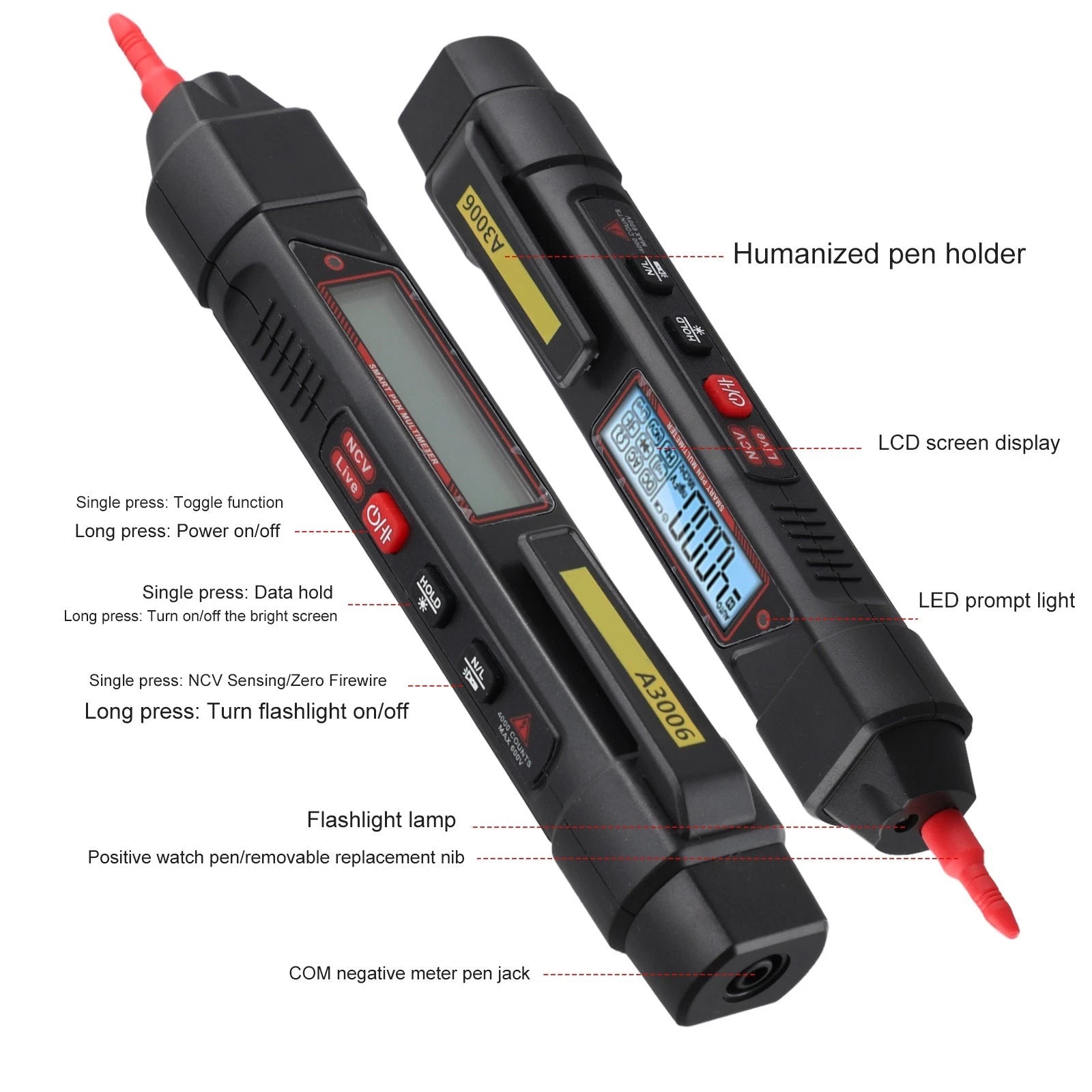 Multifunction Pen for Easy Diode Testing and Live Wire Identification