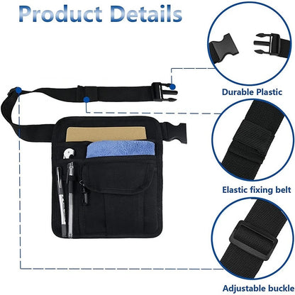 Adjustable Waist Bag for Gardening Tools (5 Pockets)