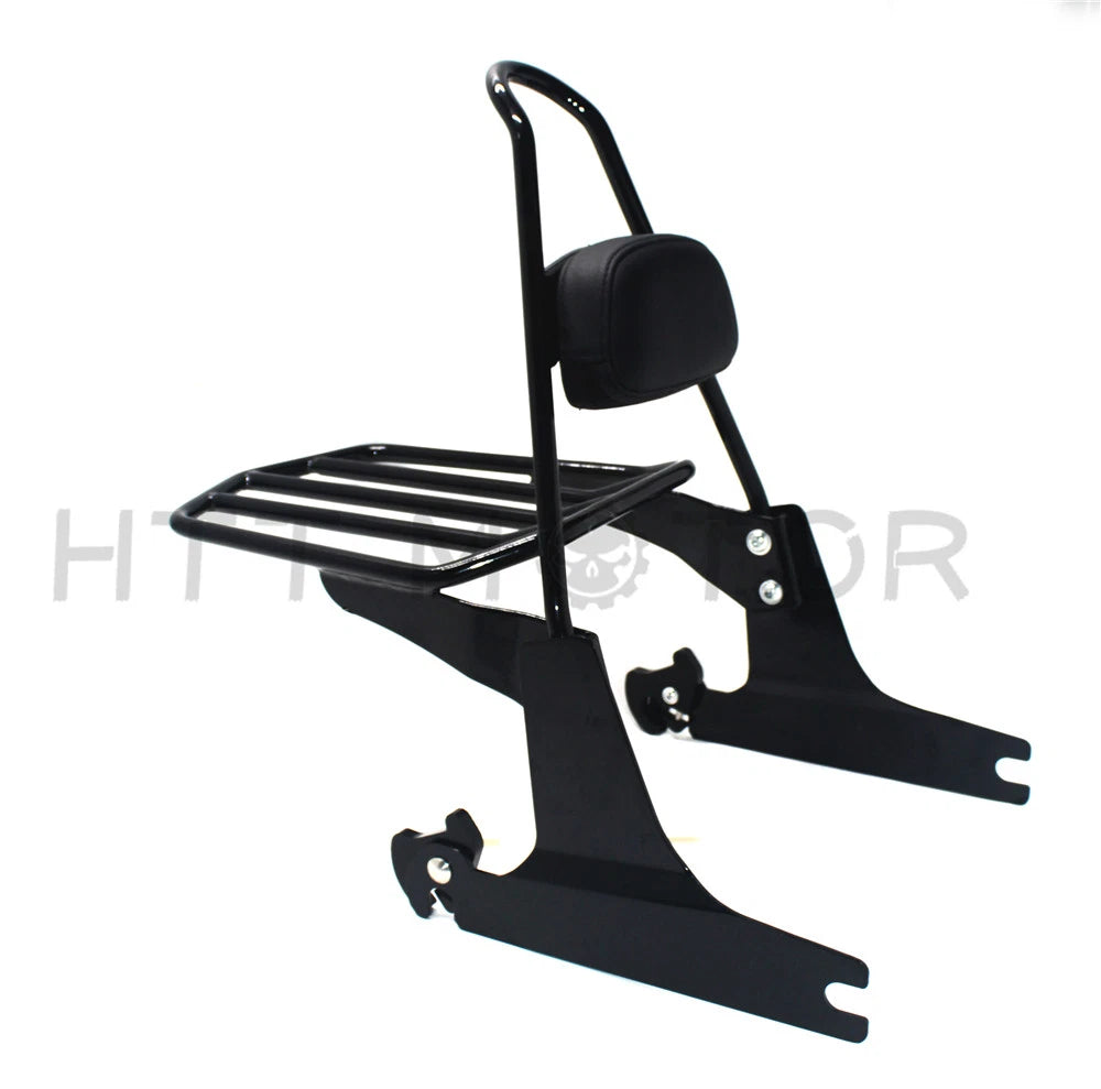 Sissybar Backrest Luggage Rack for Harley Softail (2007–2017) FLSTFBS FLSTSB