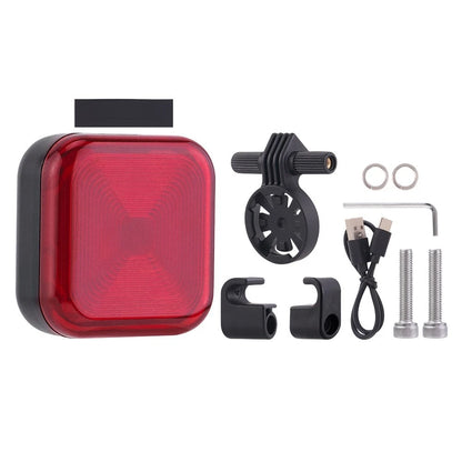 Rechargeable Bike Rear Light with Brake Sensor USB Charging Waterproof