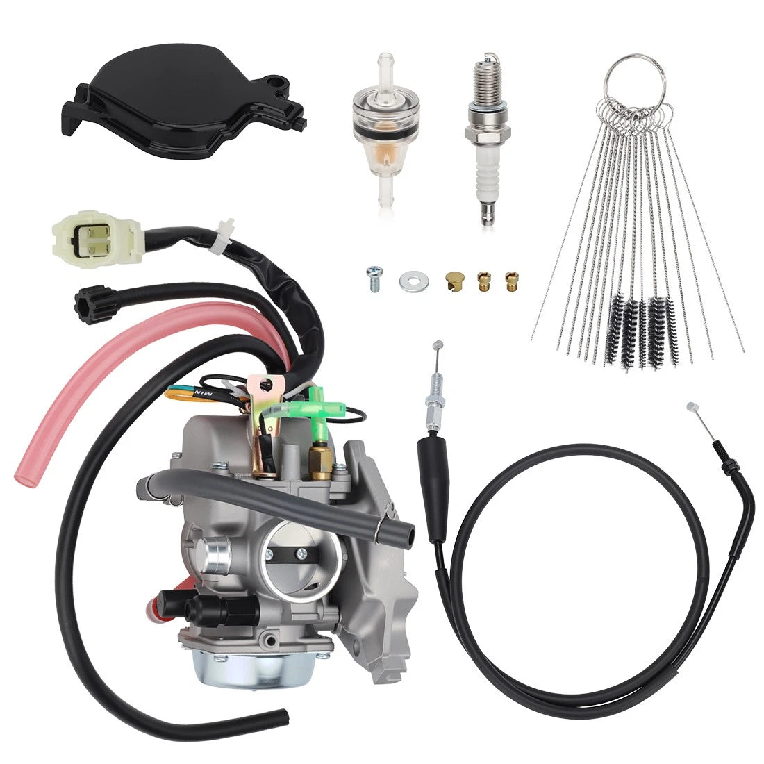 Carburetor & Cable for Kawasaki Prairie 300 KVF300A KVF300B (1999–2002)