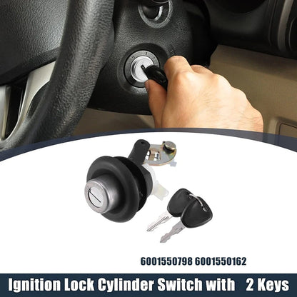 Ignition Switch Lock Cylinder with 2 Keys For Renault Dacia Sandero 6001550798