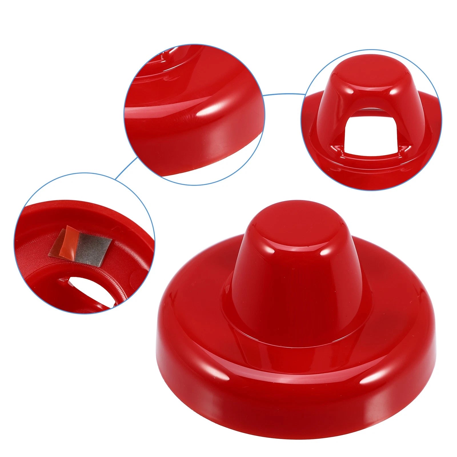 Radio Antenna Base Cover for Jeep Wrangler, Gladiator (2018–2023) - Red