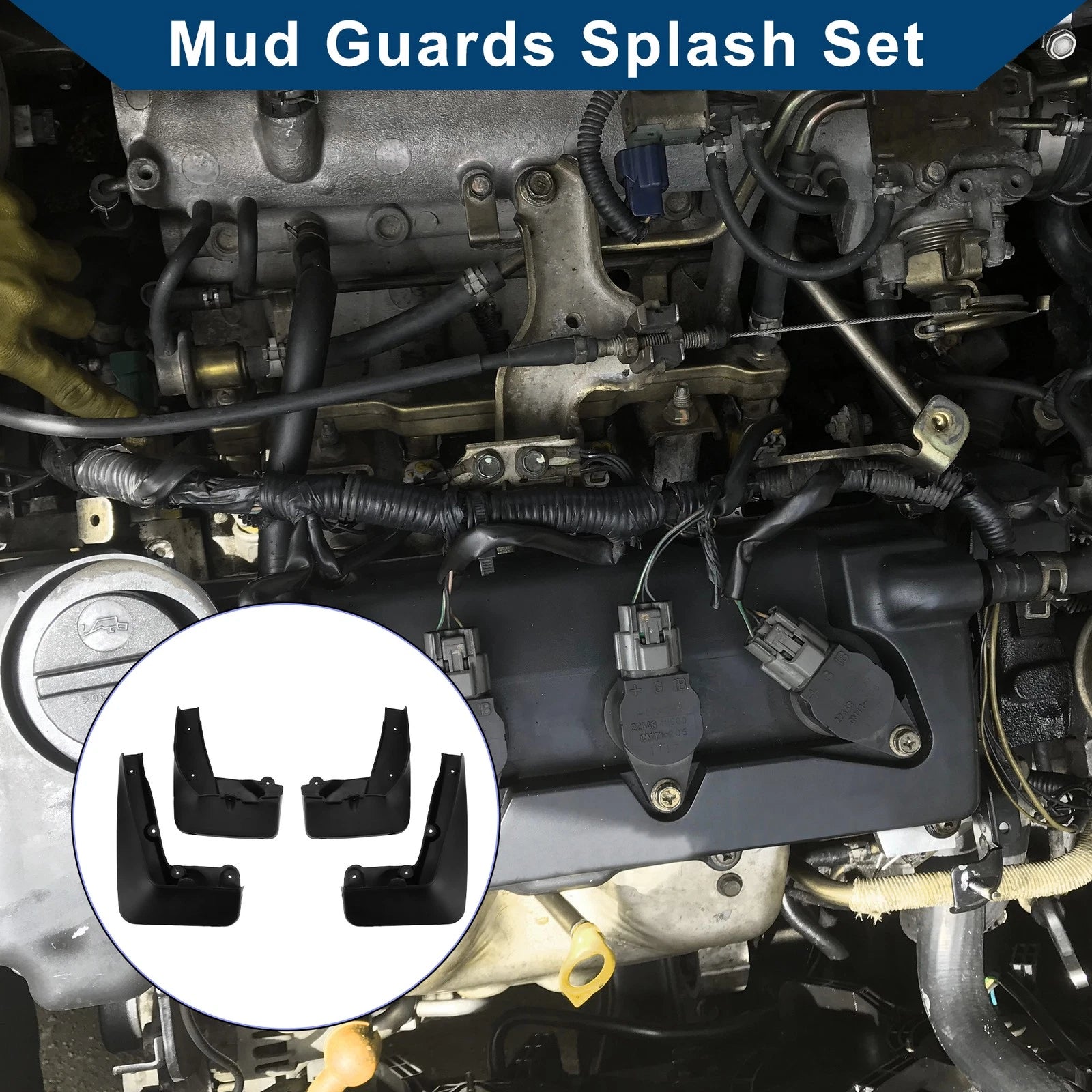 Mud Flaps Splash Guards 1 Set Mud Guards for BMW X1 (2010–2015)