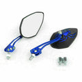 Universal 8mm 10mm Motorcycle Rear View Side Mirrors Bl T9