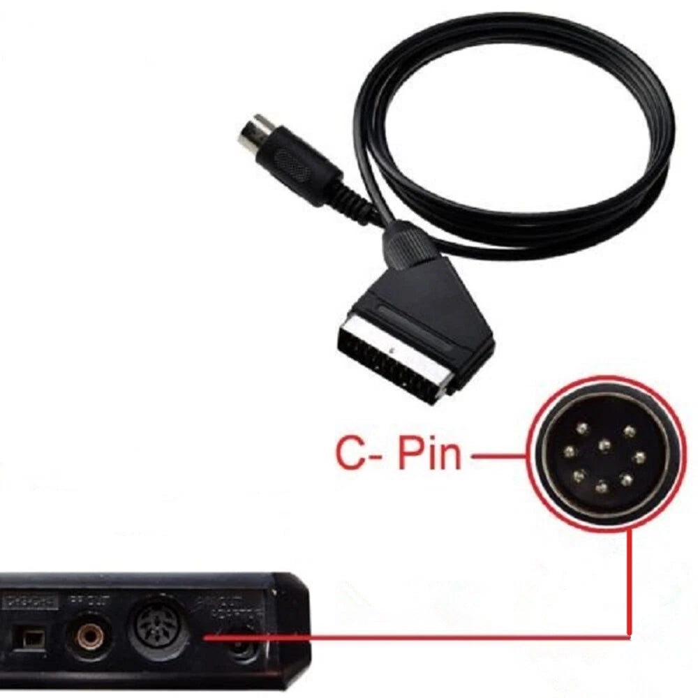 RGB cable lead for Mega Drive 1, Master System C-Pin