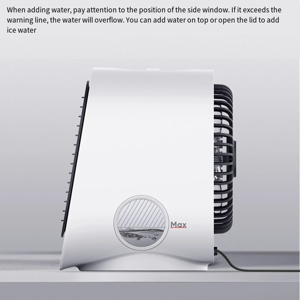 USB air cooler fan for bedroom and office (Portable, Compact)