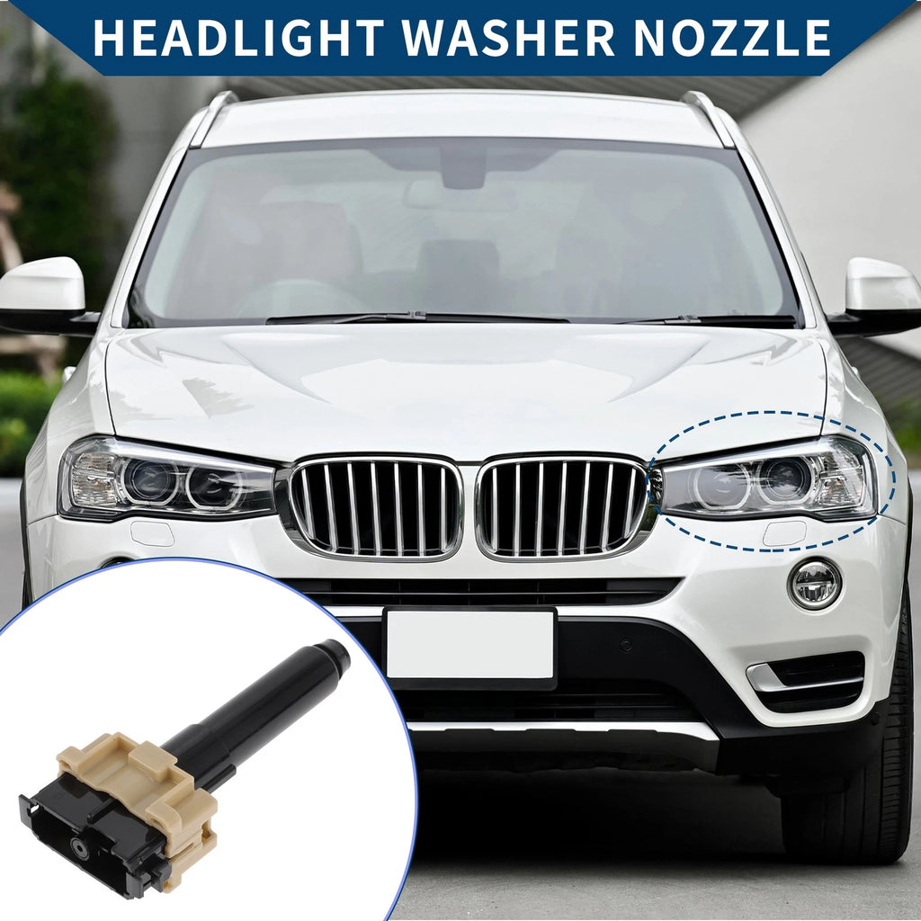 Front Driver Side Headlight Washer Nozzle Replacement for Toyota Land Cruiser (2008–2021)