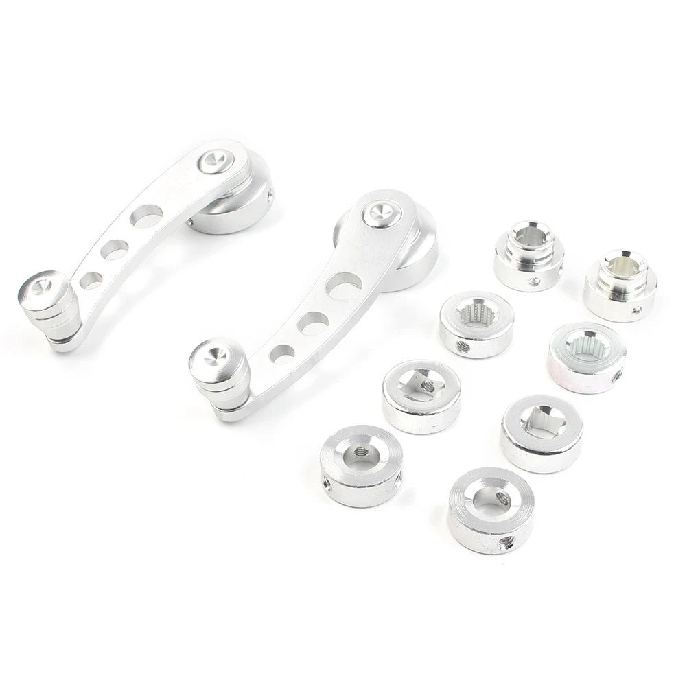 2Pcs Aluminum Alloy Window Handle Crank for Universal Fit