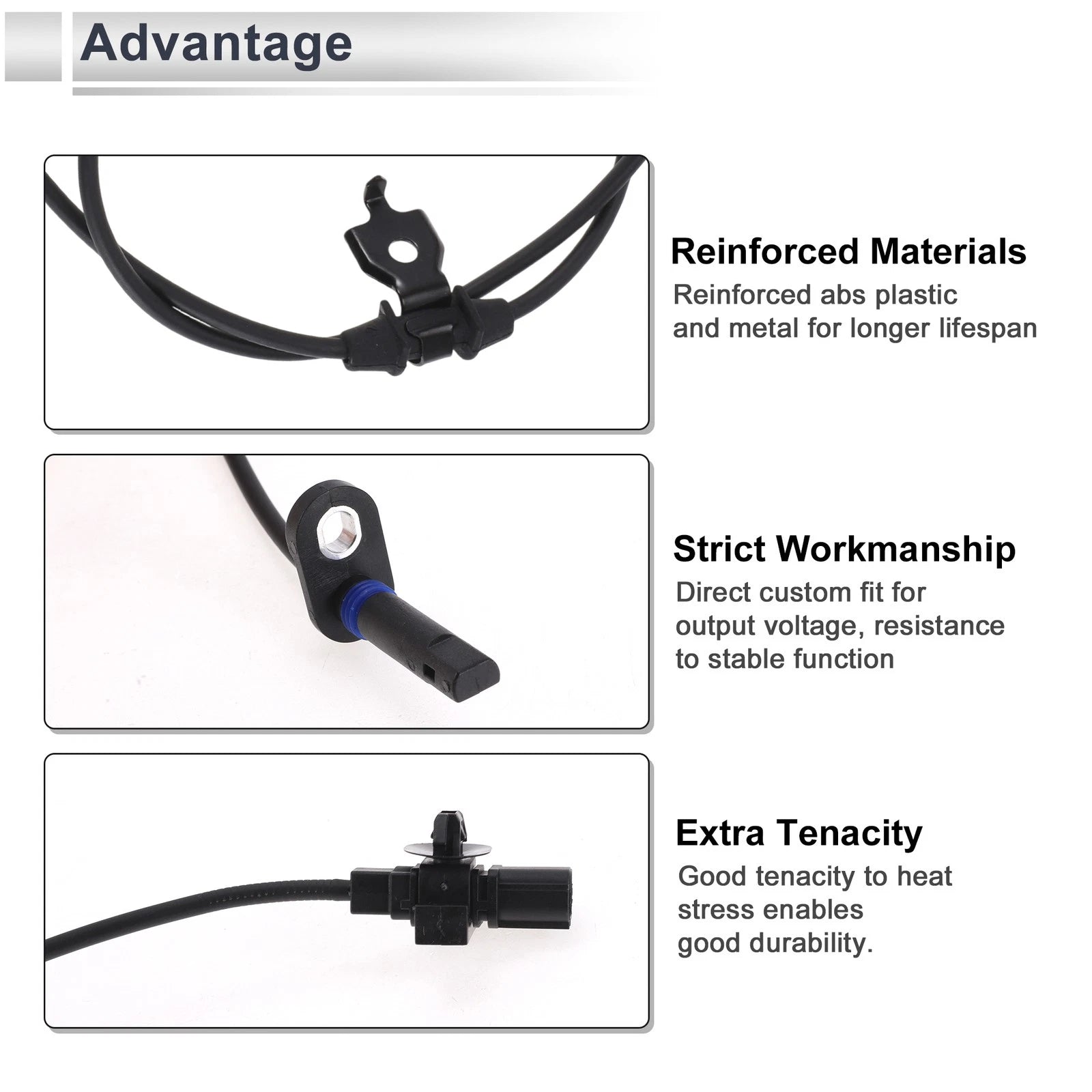 ABS Wheel Speed Sensor Rear Right Replacement for Honda Pilot (2009–2015)