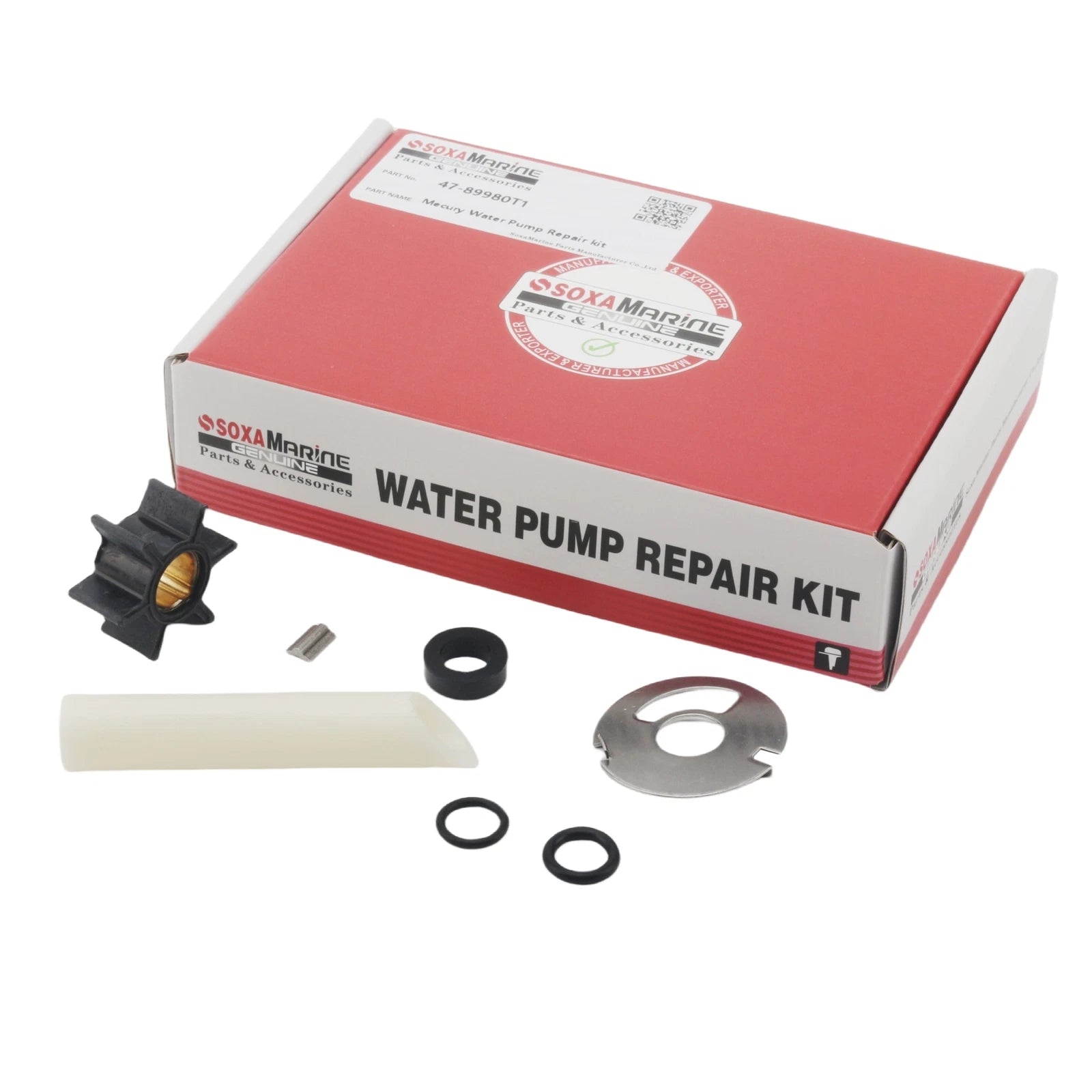 Water Pump Repair Service Kit for Mercury Mariner Outboard (89980T1)