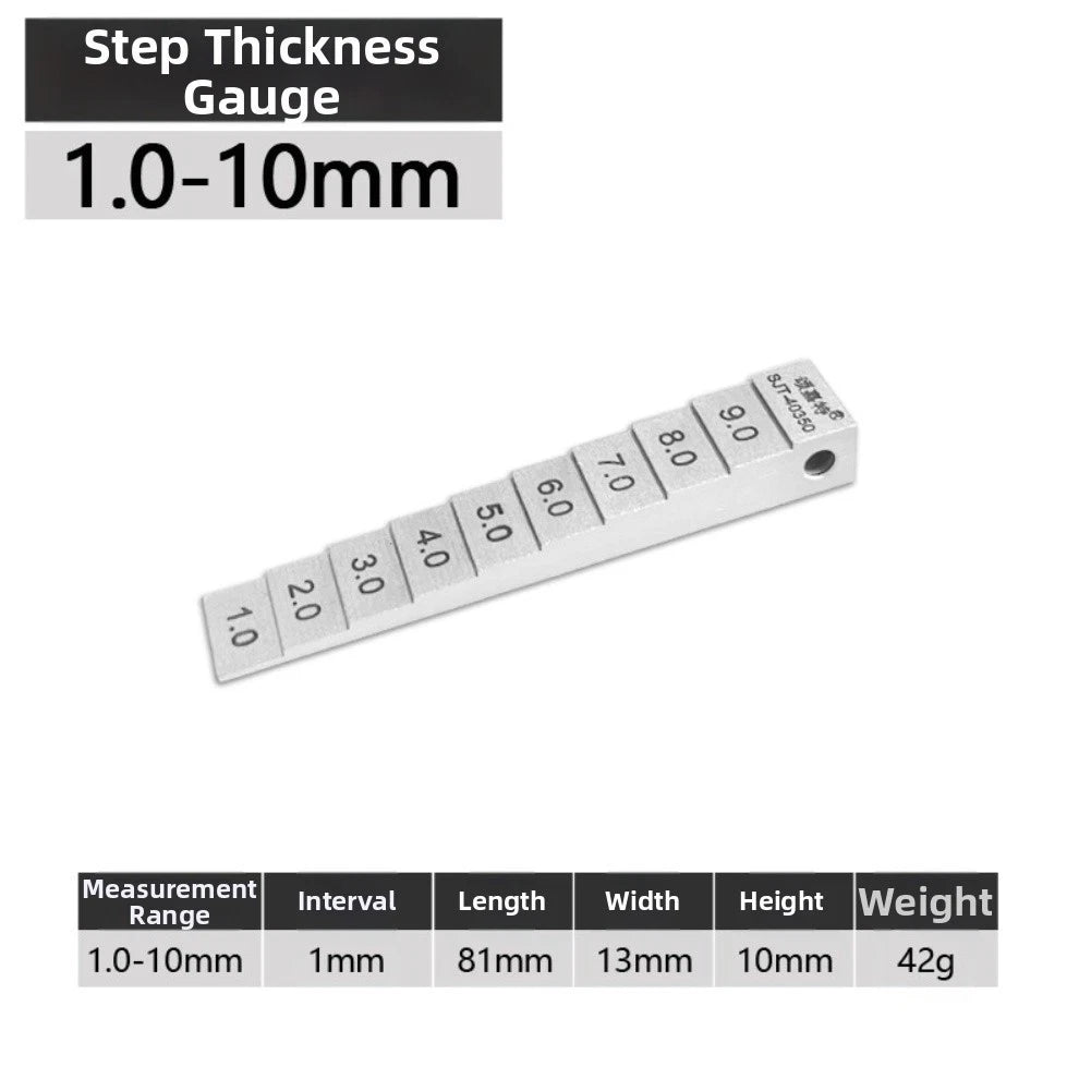 Wedge Feeler Gauge Kit for Automotive and Construction Gap Testing