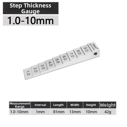 Wedge Feeler Gauge Kit for Automotive and Construction Gap Testing