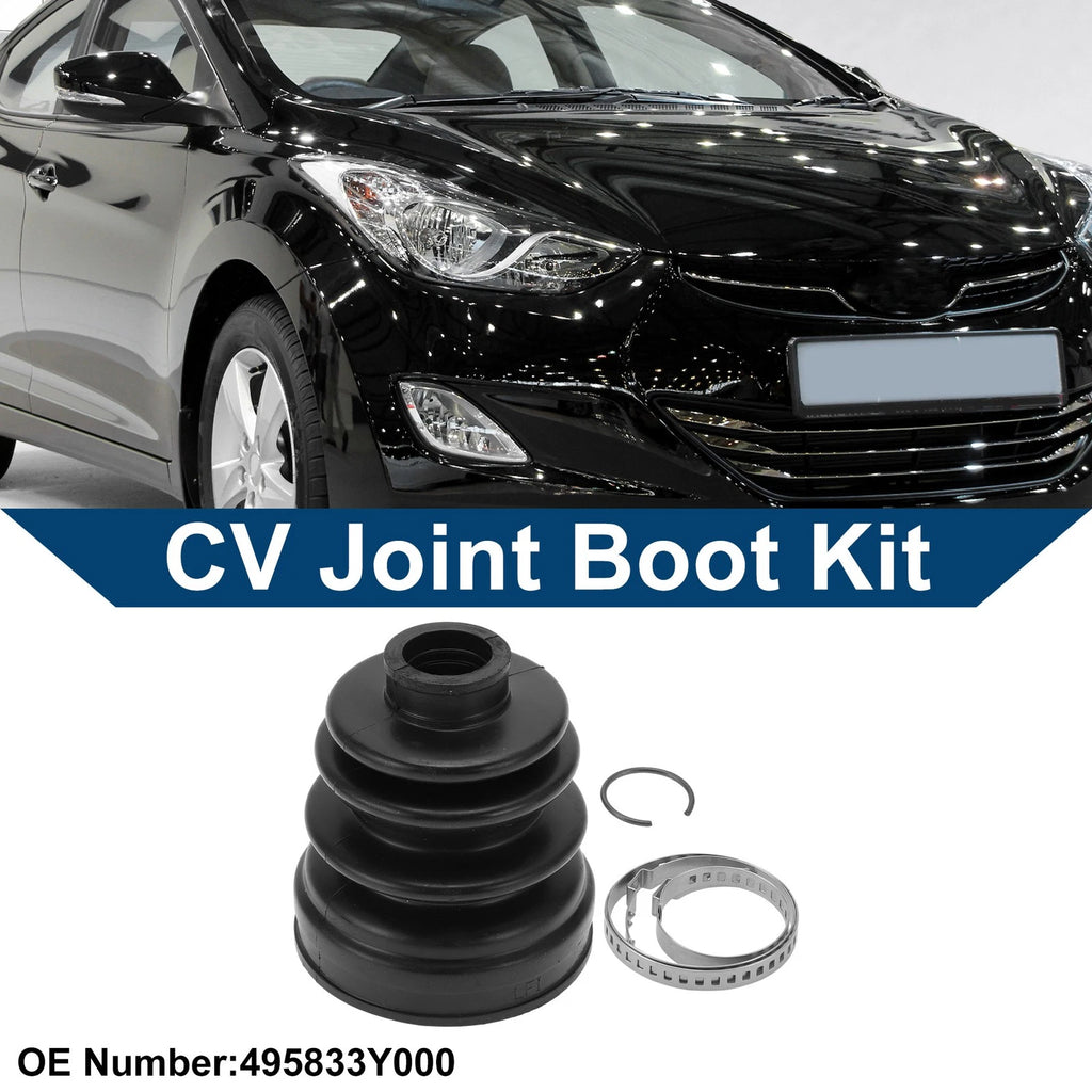 Inner CV Joint Boot Kit with Clamps for Hyundai Elantra (2011–2016)
