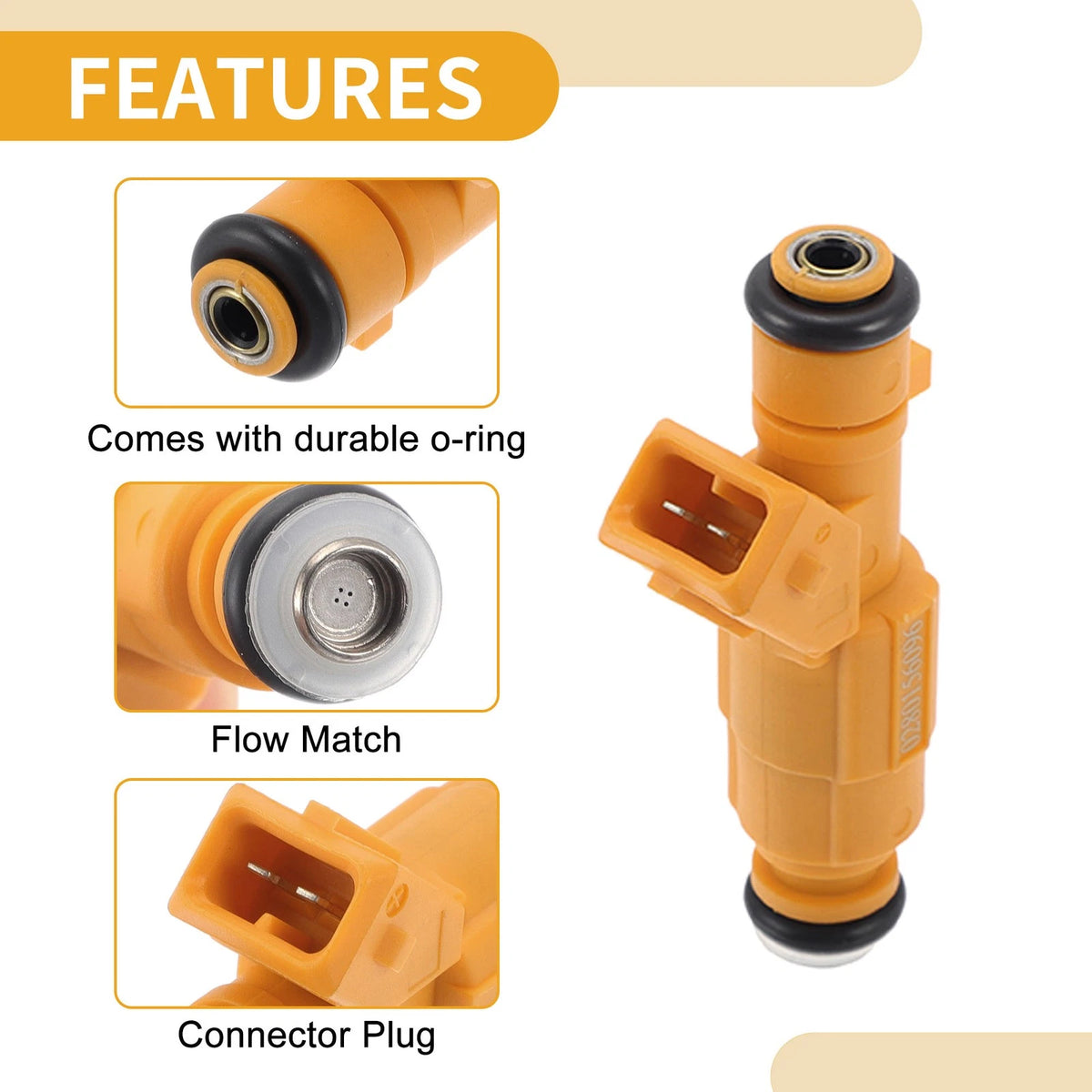 1 Pc Fuel Injector No. 0280156096/032906031D for Seat Ibiza 1.6 (2004–2009)