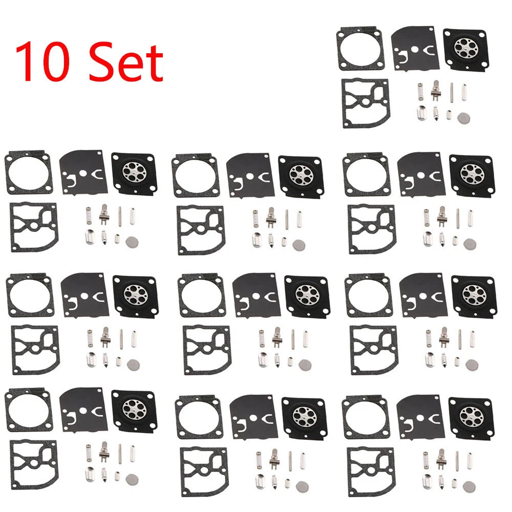 Set of 10 Carburetor Repair Kits for STIHL HS45 FS55 FS38 BG45 ZAMA RB-100