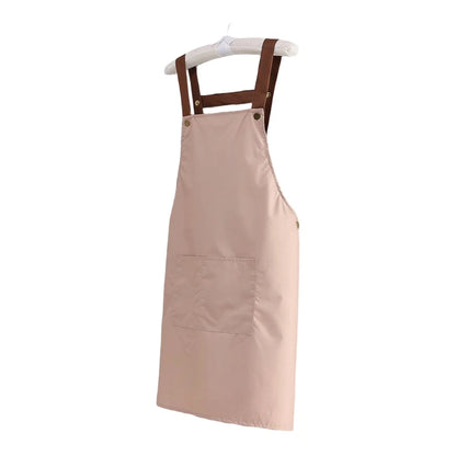 PVC Water Resistant Apron with Adjustable Fit and Two Front Pockets