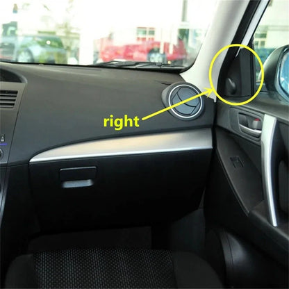 2X A-Pillar Horn Covers for Mazda 3 (2010–2013) BBM3-69-11Y, BBM3-69-17Y
