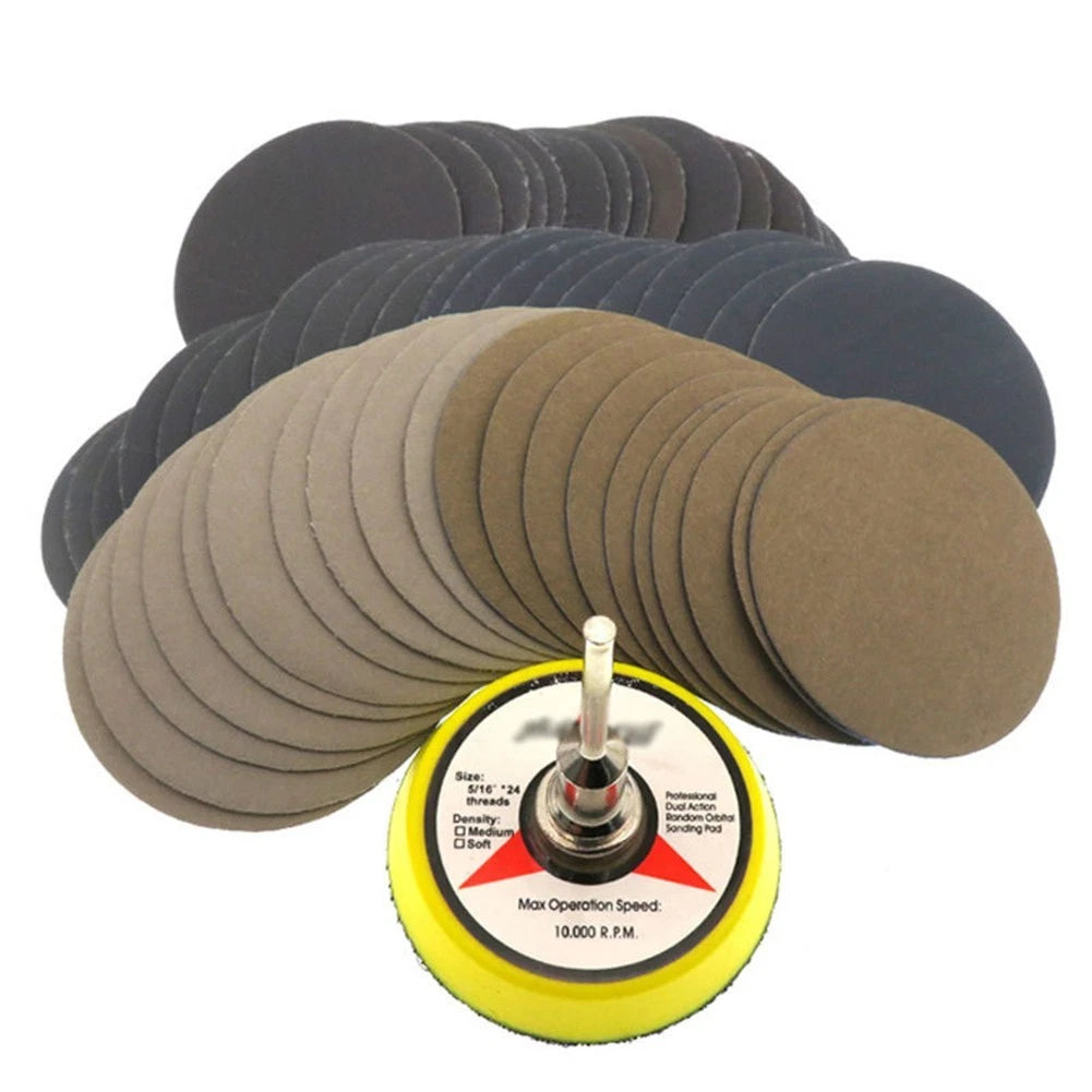 2 Inch Sandpaper Disc Set for Rust and Paint Removal (Wide Application)