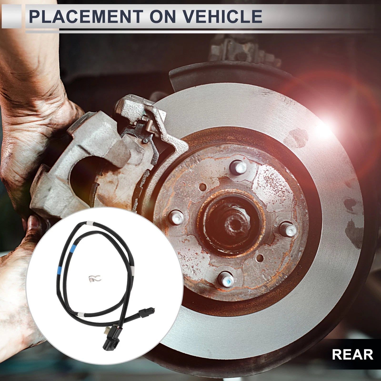 Rear Brake Pad Wear Sensor for Mitsubishi Fuso (2000–2004)
