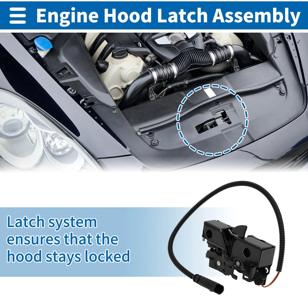 Hood Latch Assembly for Volkswagen e-Golf (2015–2018)