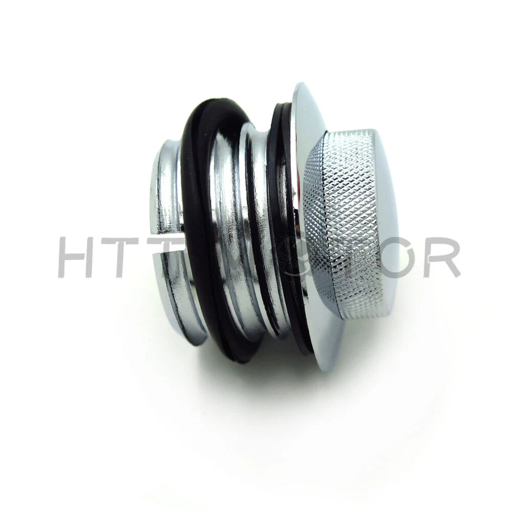 Chrome Pop Up Gas Cap for Harley (1982–2010) - Vented, Regular Thread