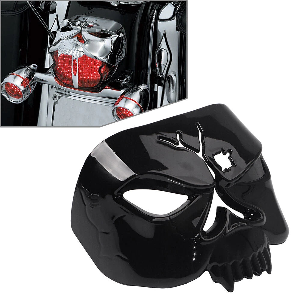 Motorcycle Tail Light Cover Zombie Skull for Harley Softail Road King (–)