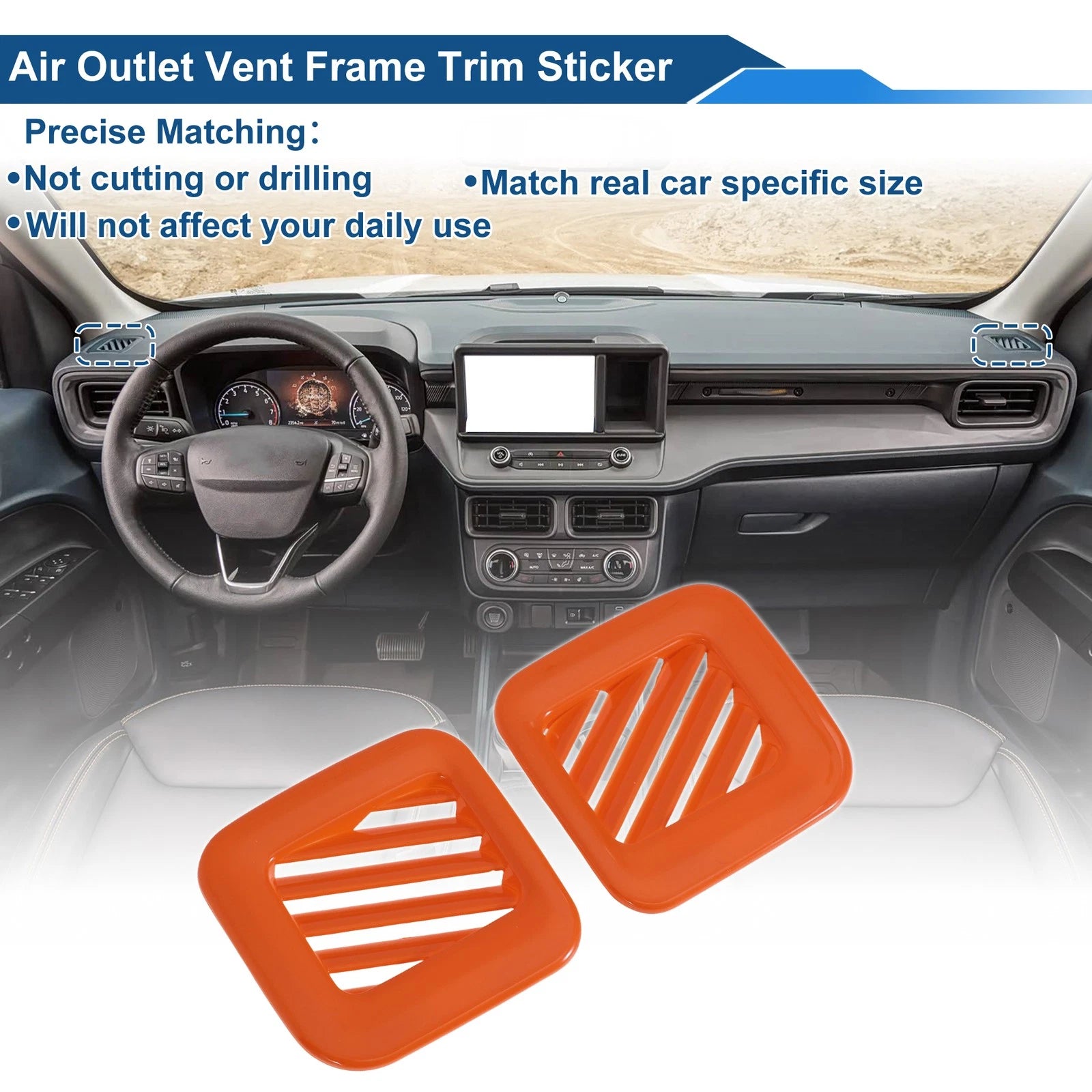 Air Condition Outlet Vent Trim Cover Frame Replacement for Ford Maverick (2022–2025)