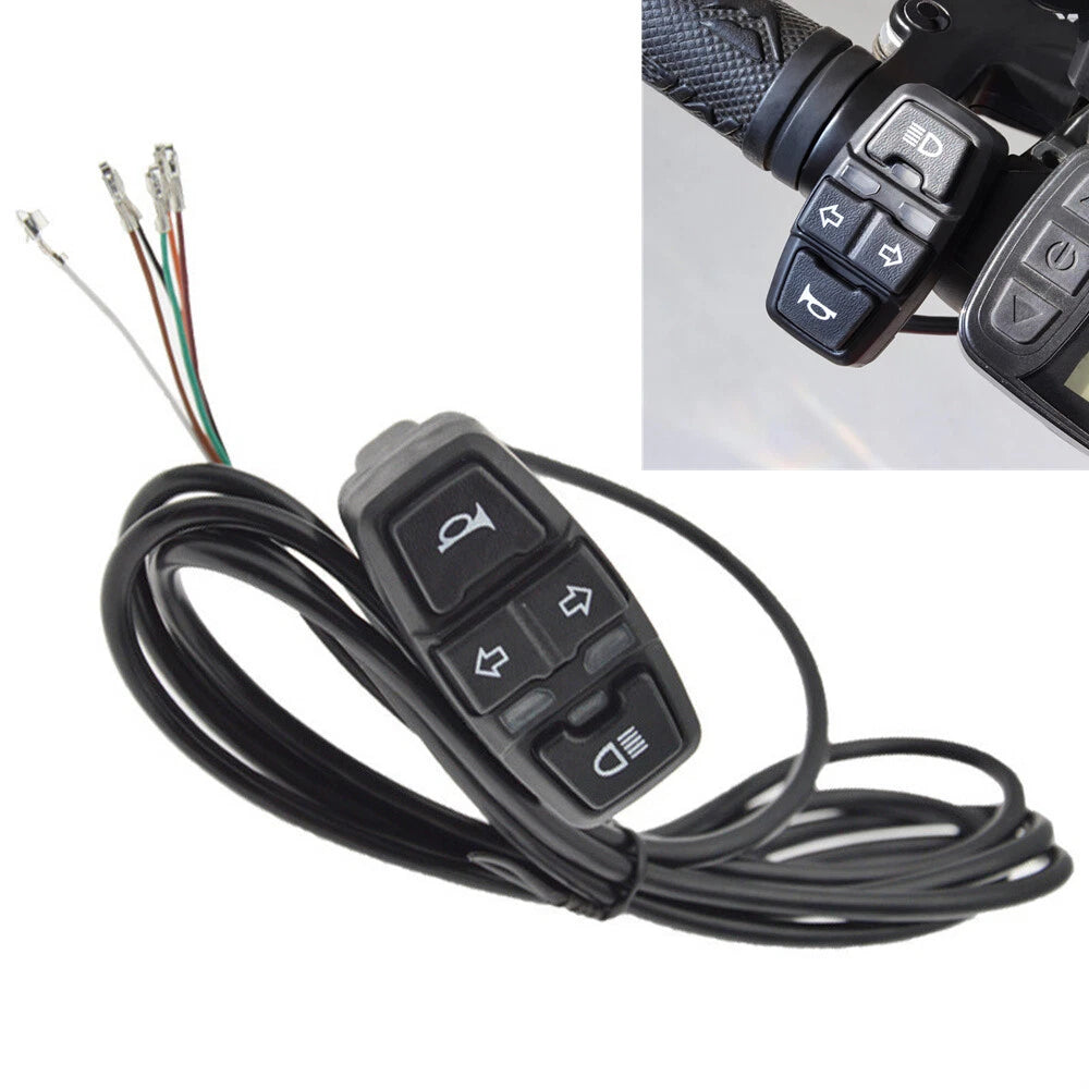 3-in-1 Headlight Horn Indicator Light Switch for Motorcycle Scooter (12V)