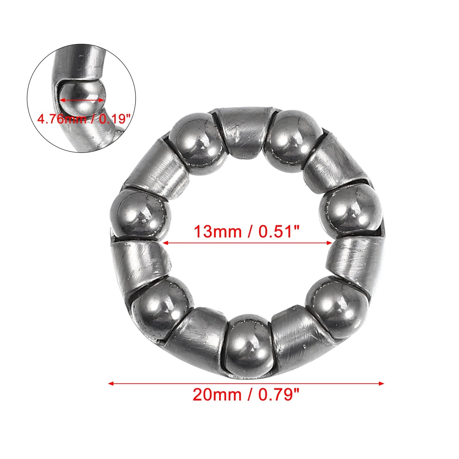Crank Bearing Cages 7 Ball Bearings for Bicycle Wheel (2005–2015)