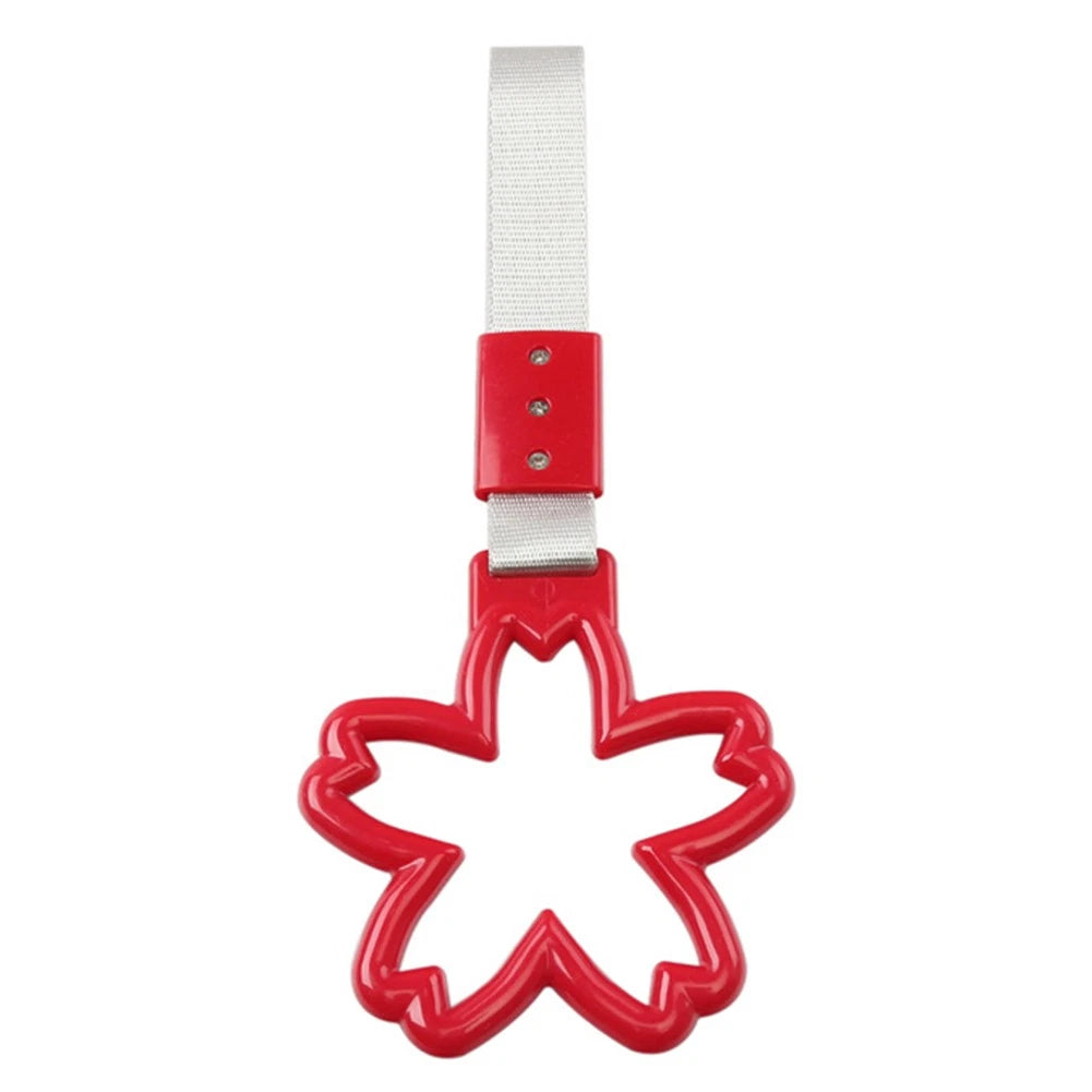 JDM Red Ring Hand Strap for Train Bus Interior Styling