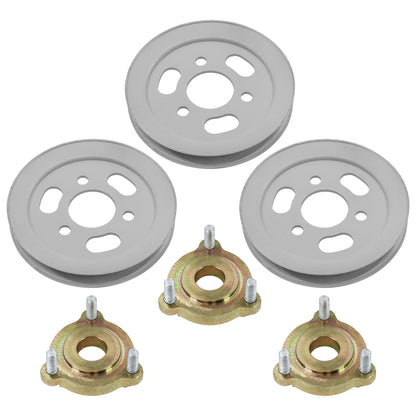 Deck Spindle Pulleys and Hubs with Studs for Toro GrandStand (2010–2010)