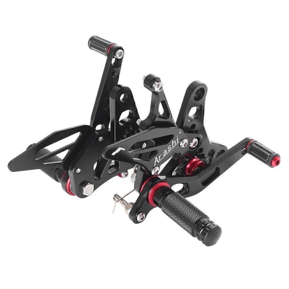 Rearset Foot Pegs for Suzuki SV650/S60S (2017) Black CNC
