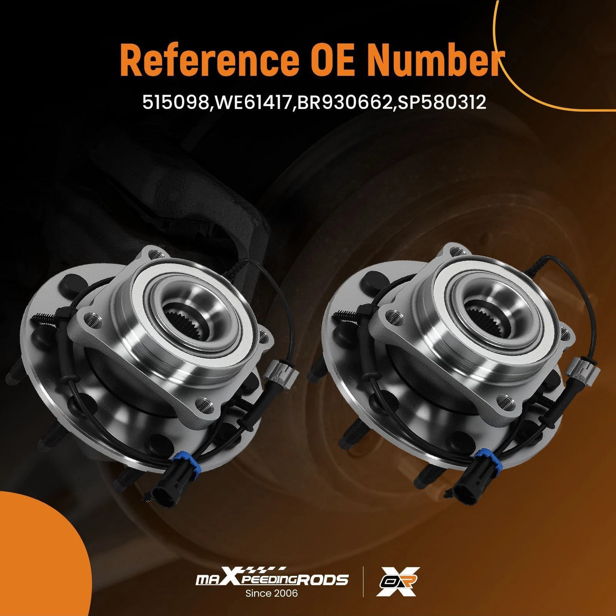 8 Lug Front Wheel Hub for Silverado 2500HD, Sierra 3500HD (2007–2010) SP580312