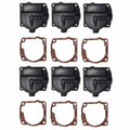 Set of 6 Carburetor Float Bowl Chambers for Johnson Evinrude 0433000 766418