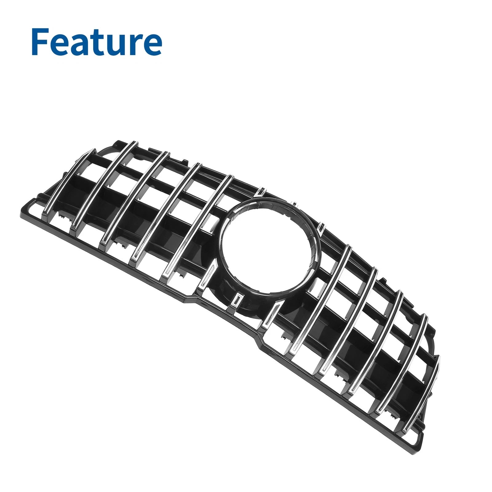 Front Upper Bumper Grille Grill Replacement for Mercedes-Benz GLK280 (2009–2012)