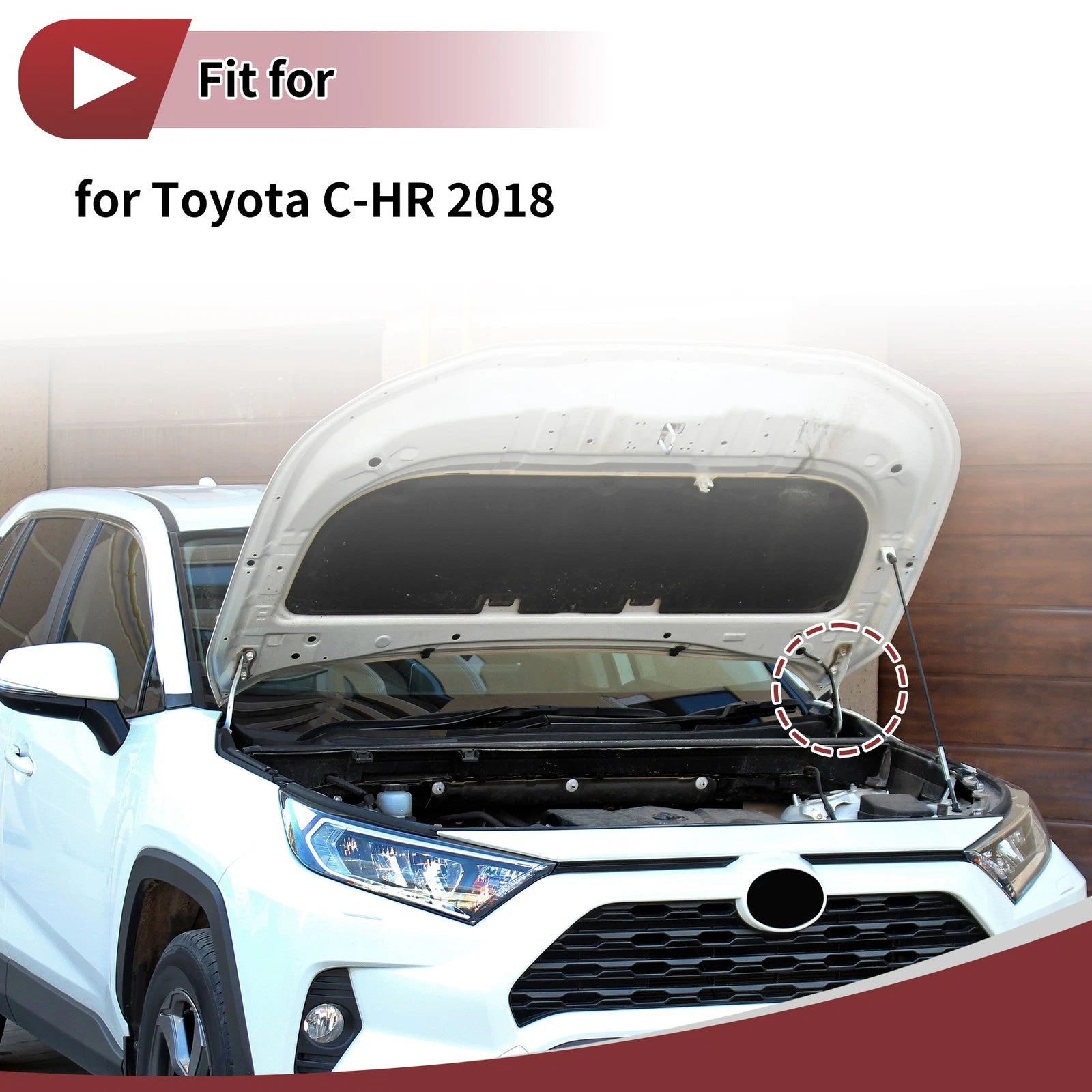 Hood Hinge Left Side OEM Replacement for Toyota C-HR (2018–2018)