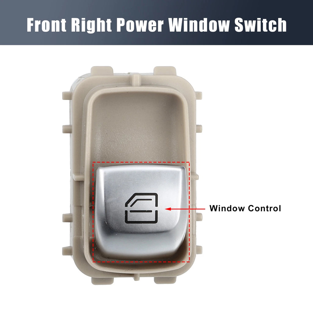 Front Right Power Window Switch Replacement for Mercedes CLS450 S450 S560 (2018–2023)