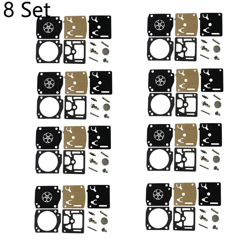 Set of 8 Carburetor Gasket Kits for Dolmar PS630 PS6400 PS7300 PS7900 RB-201