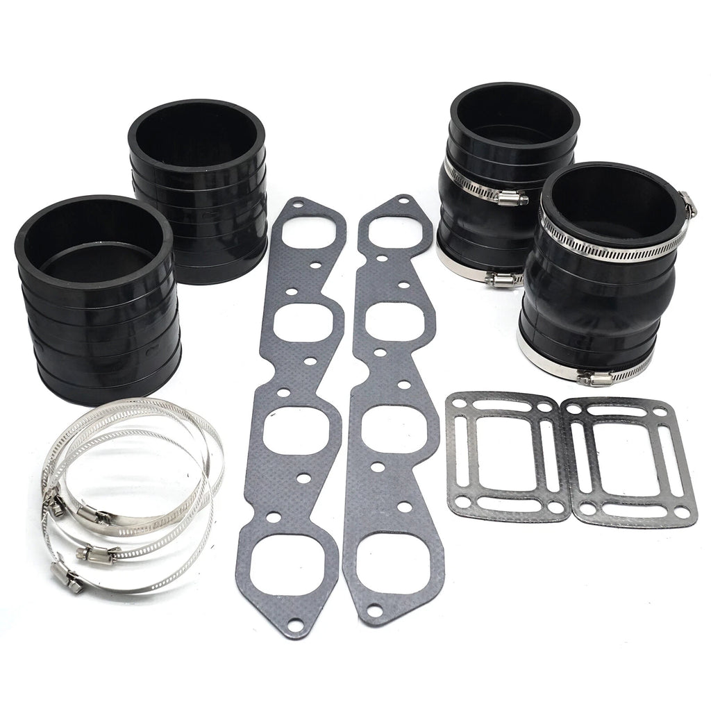 Exhaust Manifold Bellow Repair Kit W/Gasket for OMC 7.4 8.2L V8 (3852741)